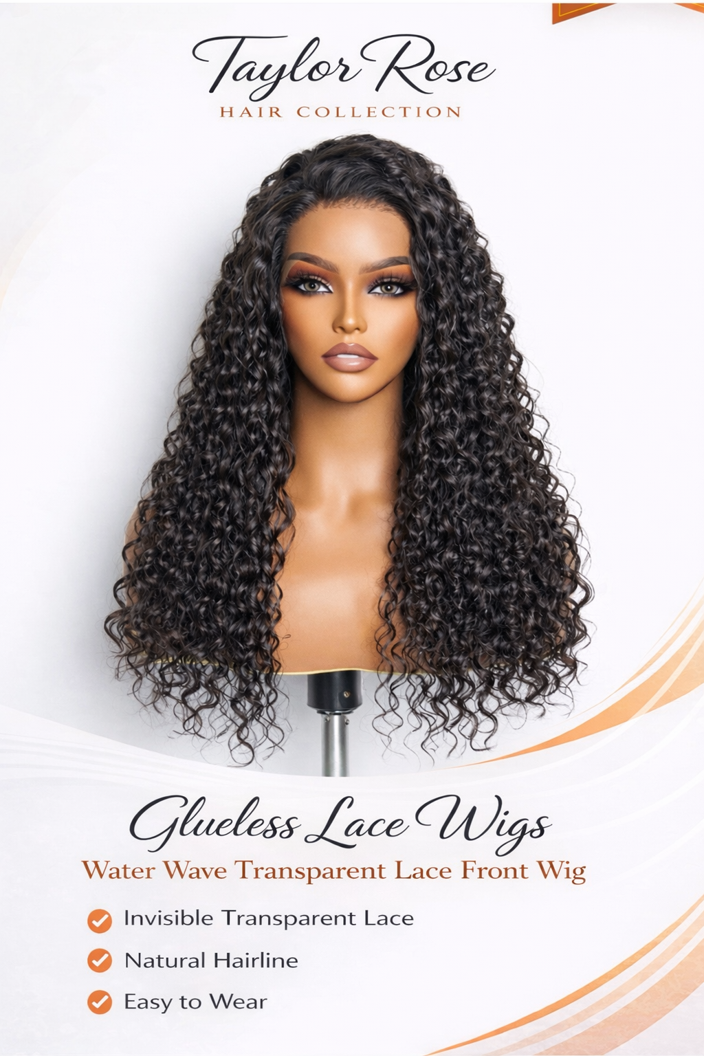 Water Wave Closure Wigs 180% Density