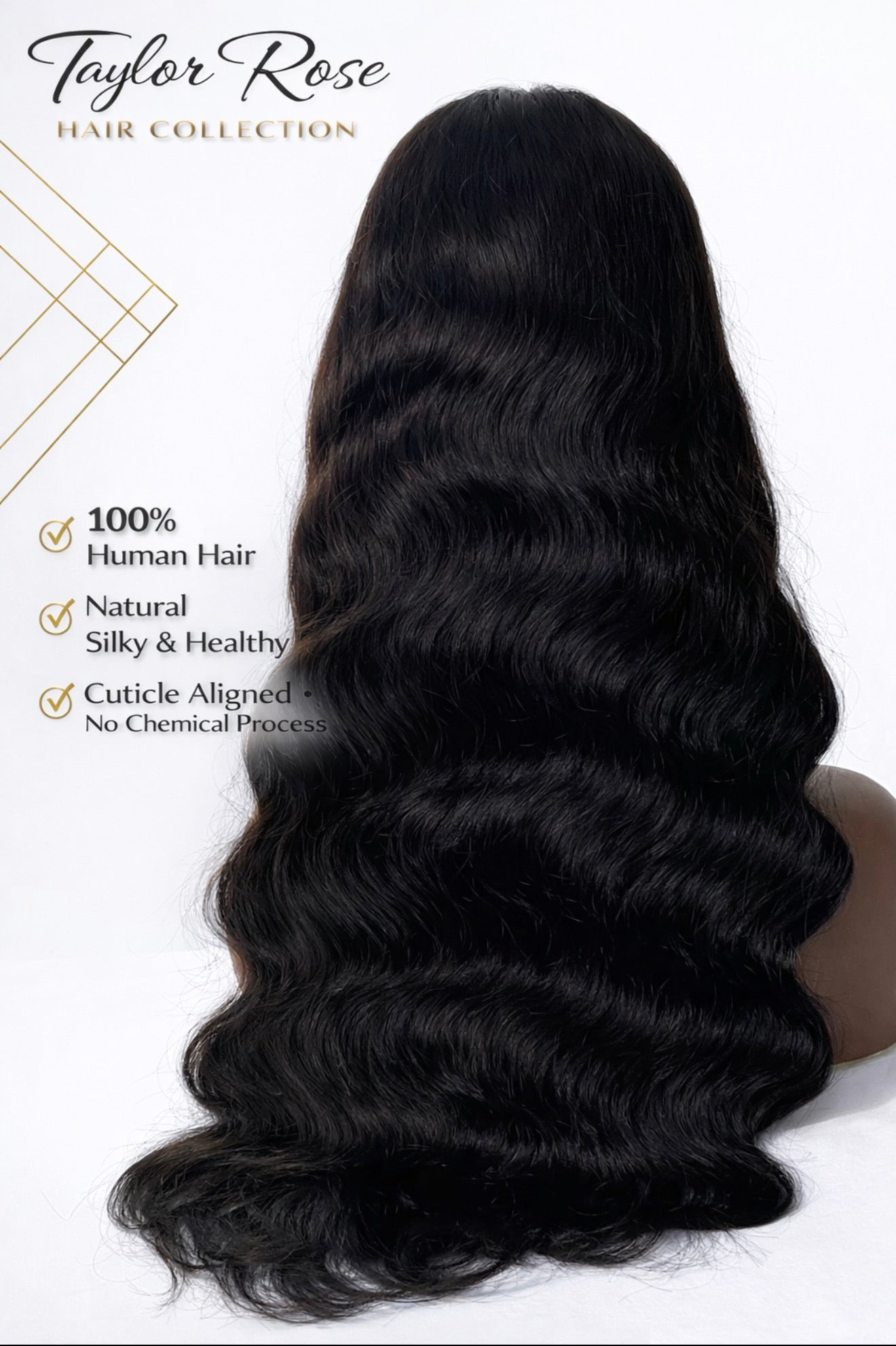Natural Body Wavy Closure Wigs 180% Density