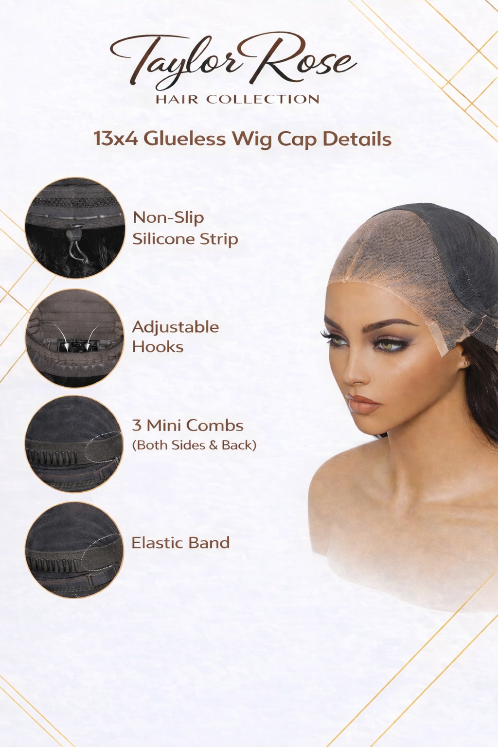 Natural Body Wavy Closure Wigs 180% Density