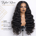 Natural Body Wavy Closure Wigs 180% Density